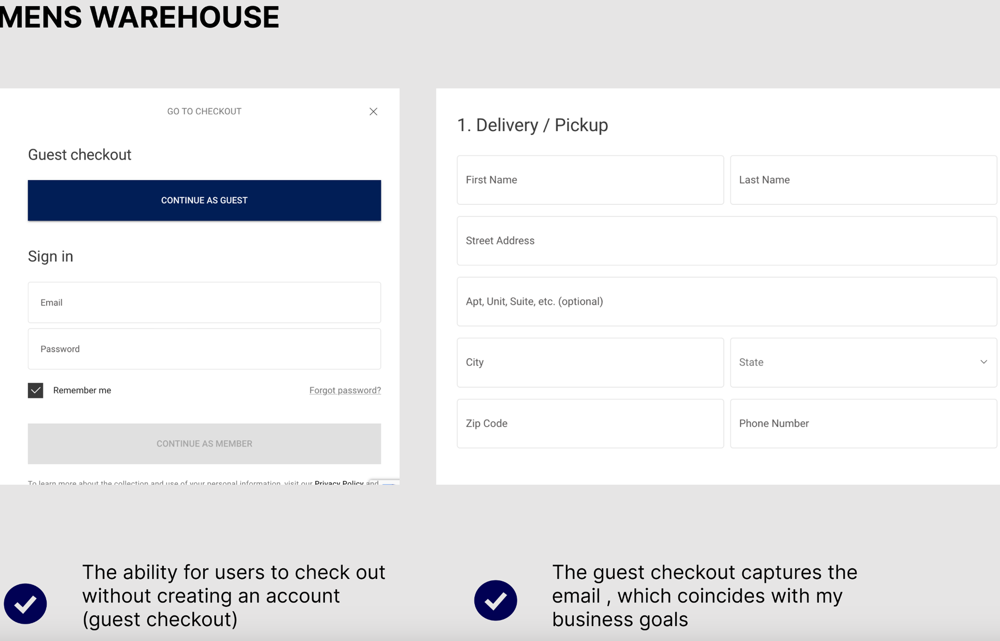 Men's Warehouse competitive analysis